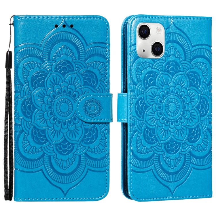 Mandala Embossing Pattern Horizontal Flip Leather Phone Case