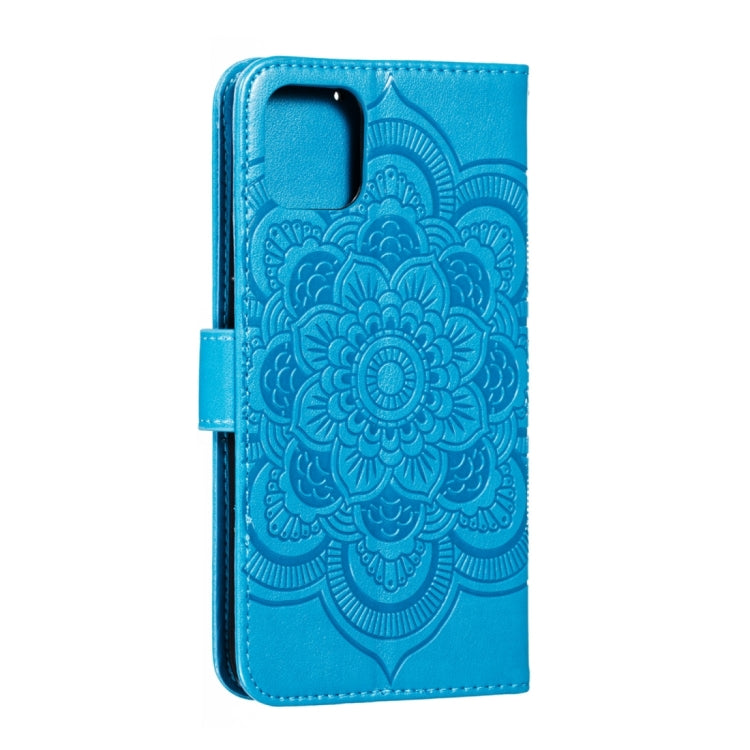 Mandala Embossing Pattern Horizontal Flip Leather Phone Case
