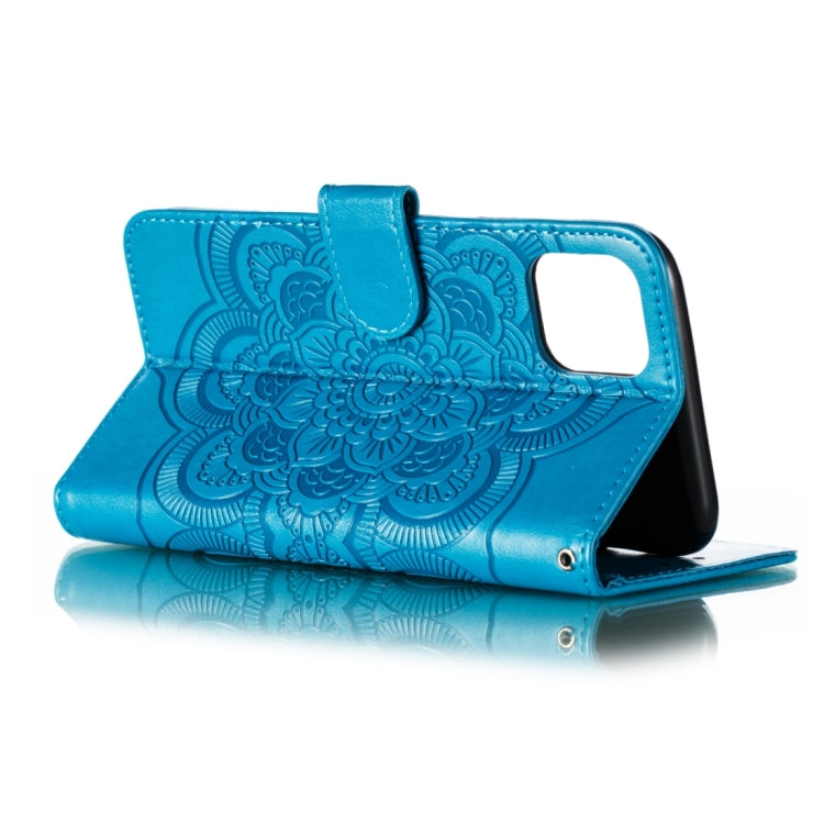 Mandala Embossing Pattern Horizontal Flip Leather Phone Case