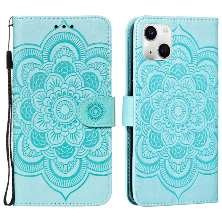 Mandala Embossing Pattern Horizontal Flip Leather Phone Case