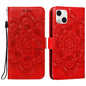 Mandala Embossing Pattern Horizontal Flip Leather Phone Case