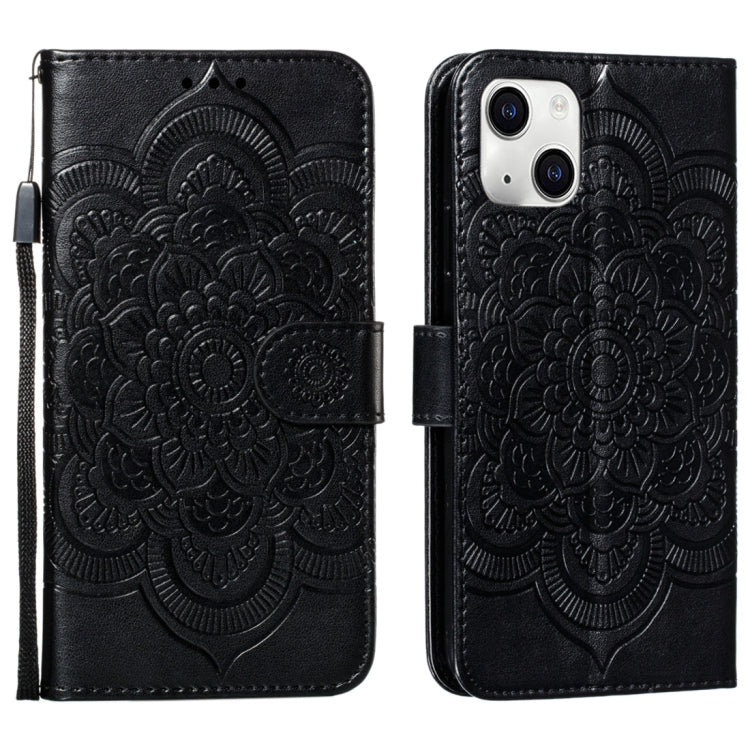 Mandala Embossing Pattern Horizontal Flip Leather Phone Case