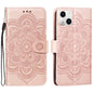 Mandala Embossing Pattern Horizontal Flip Leather Phone Case