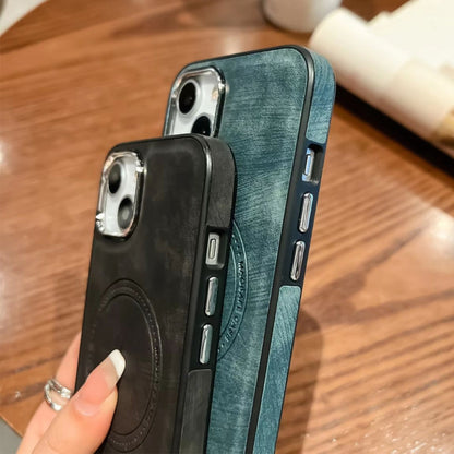 Side PU Hybrid TPU Magsafe Phone Case