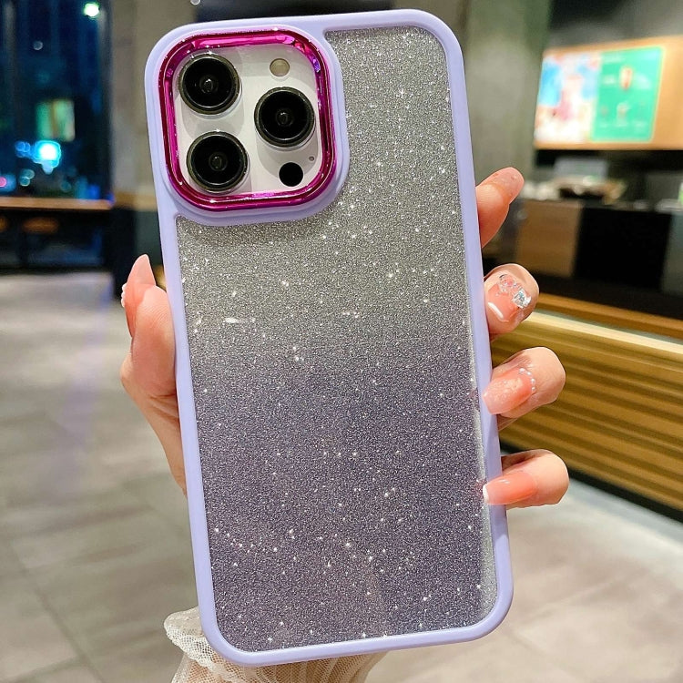 Gradient Glitter Electroplating Acrylic Phone Case
