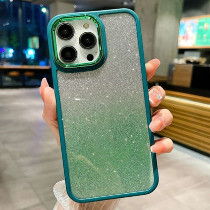 Gradient Glitter Electroplating Acrylic Phone Case