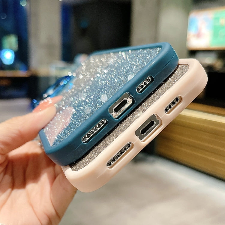 Gradient Glitter Electroplating Acrylic Phone Case