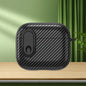 Carbon Fiber Texture Wireless Earphones Case with Security Lock
