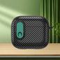 Carbon Fiber Texture Wireless Earphones Case with Security Lock