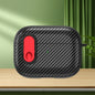 Carbon Fiber Texture Wireless Earphones Case with Security Lock