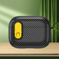 Carbon Fiber Texture Wireless Earphones Case with Security Lock