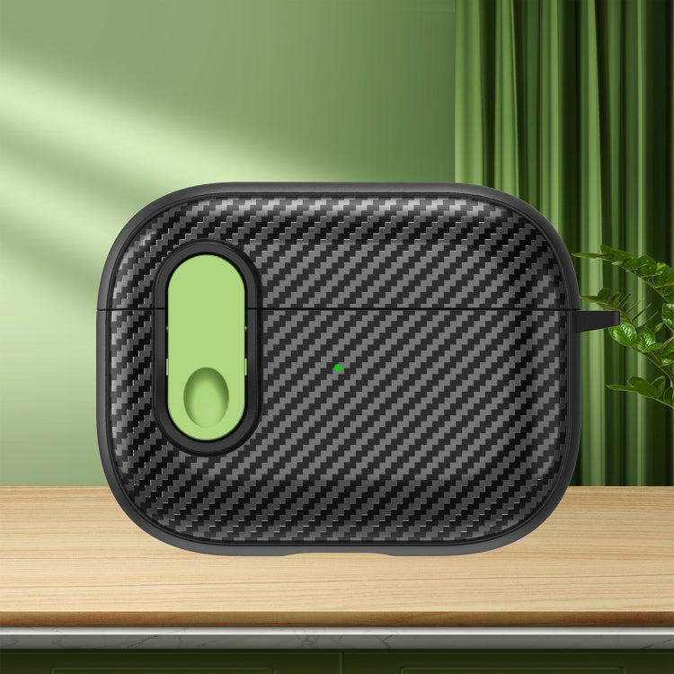 Carbon Fiber Texture Wireless Earphones Case with Security Lock