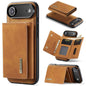 DG.MING M1 Series 3-Fold Multi Card Wallet Leather Phone Case