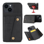 Double Buckle Card Slots PU + TPU Phone Case