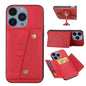 Double Buckle Card Slots PU + TPU Phone Case