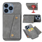 Double Buckle Card Slots PU + TPU Phone Case