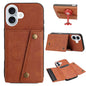 Double Buckle Card Slots PU + TPU Phone Case