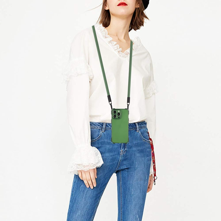 Four-corner Shockproof TPU Phone Case with Lanyard