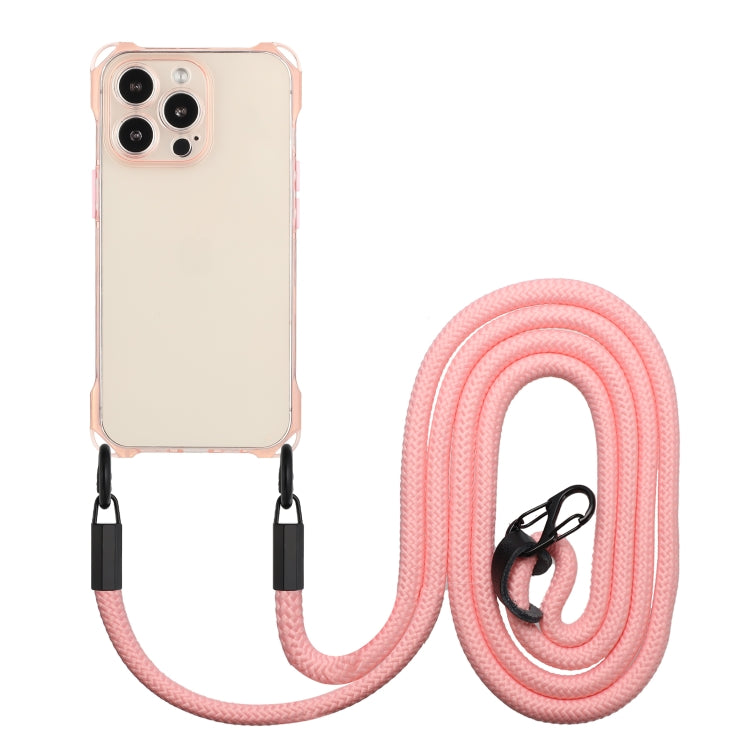 Four-corner Shockproof TPU Phone Case with Lanyard