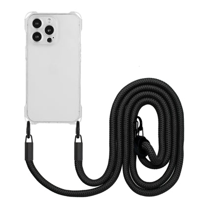 Four-corner Shockproof TPU Phone Case with Lanyard