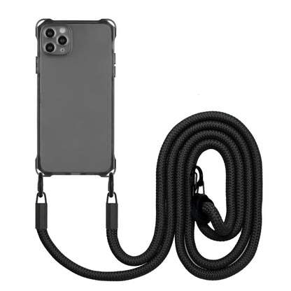 Four-corner Shockproof TPU Phone Case with Lanyard