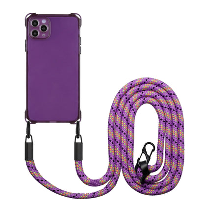 Four-corner Shockproof TPU Phone Case with Lanyard