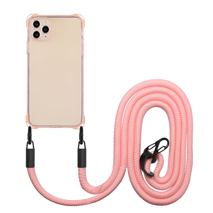 Four-corner Shockproof TPU Phone Case with Lanyard