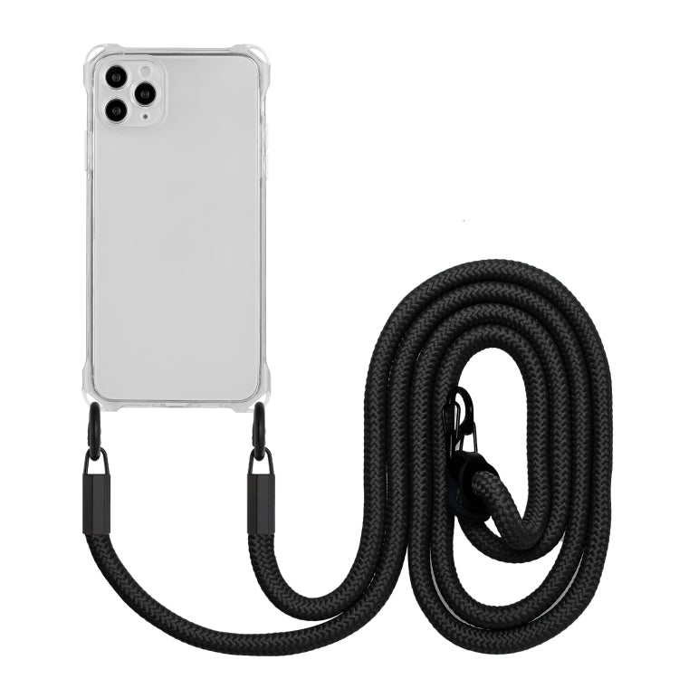 Four-corner Shockproof TPU Phone Case with Lanyard