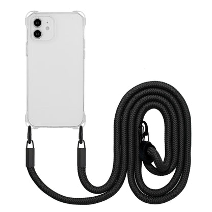 Four-corner Shockproof TPU Phone Case with Lanyard