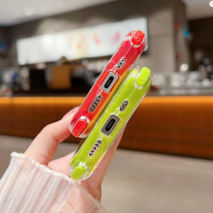 Dreamland 3 in 1 Solid Color Transparent Frame PC + TPU Phone Case