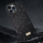 SULADA Glittery PC Hybrid TPU Handmade Leather Phone Case