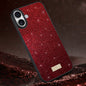 SULADA Glittery PC Hybrid TPU Handmade Leather Phone Case