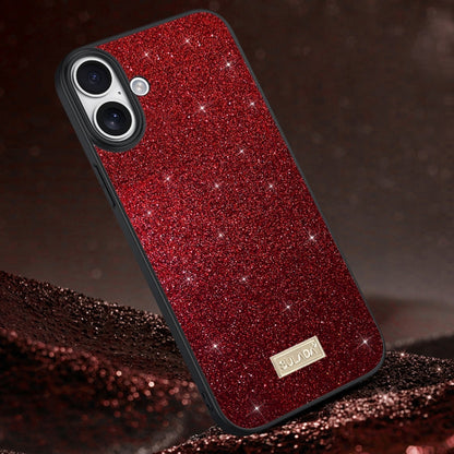 SULADA Glittery PC Hybrid TPU Handmade Leather Phone Case