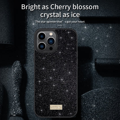 SULADA Glittery PC Hybrid TPU Handmade Leather Phone Case