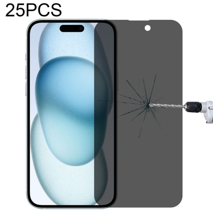 25pcs High Transparency Full Cover Anti-spy Tempered Glass Film