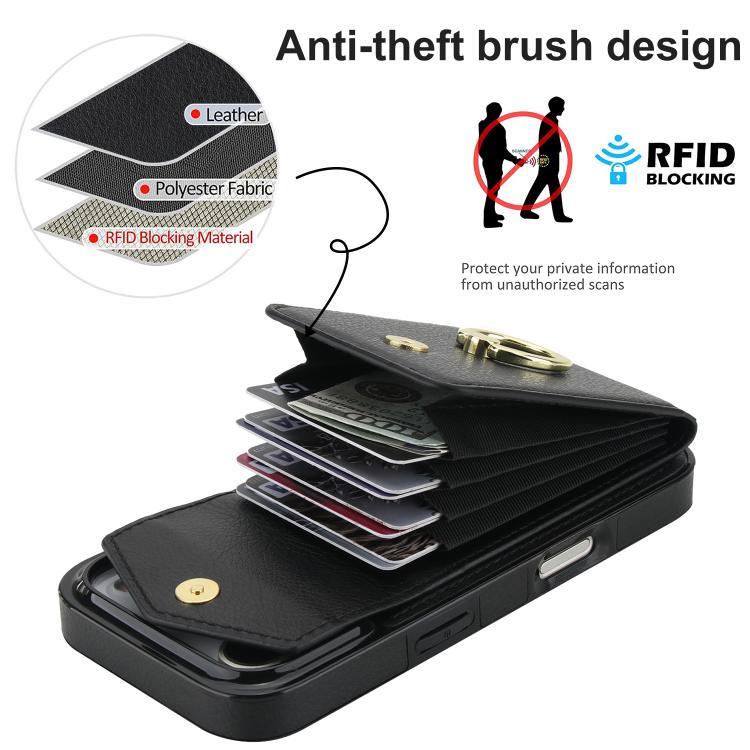 Ring Holder RFID Card Slot Phone Case