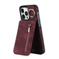 Retro Ring and Zipper RFID Card Slot Phone Case