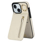 Retro Ring and Zipper RFID Card Slot Phone Case