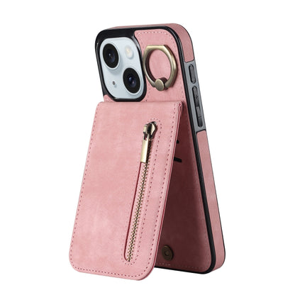 Retro Ring and Zipper RFID Card Slot Phone Case