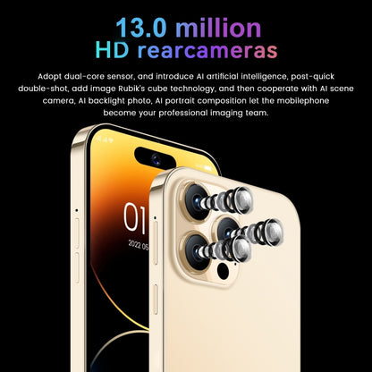 i15 Pro Max / U18, 6.53 inch Screen, Face Identification, Android 9.1 SC7731E Quad Core, Network: 3G, Dual SIM, i15 Pro Max / U18 2GB+16GB