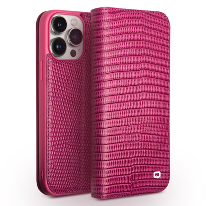 QIALINO Little Crocodile Texture Genuine Leather Phone Case