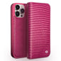 QIALINO Little Crocodile Texture Genuine Leather Phone Case