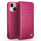 QIALINO Little Crocodile Texture Genuine Leather Phone Case