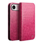 QIALINO Little Crocodile Texture Genuine Leather Phone Case