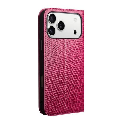 QIALINO Little Crocodile Texture Genuine Leather Phone Case