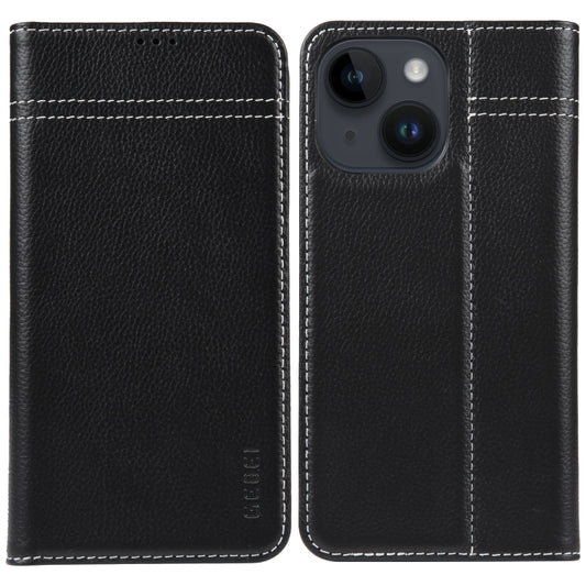 GEBEI Top-grain Horizontal Flip Leather Phone Case
