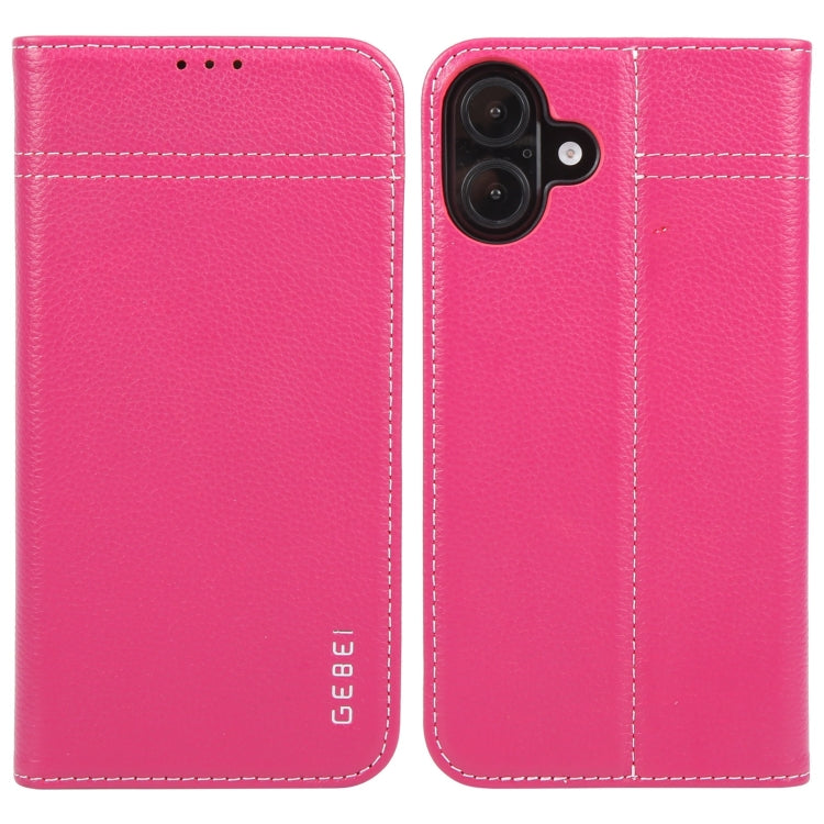 GEBEI Top-grain Horizontal Flip Leather Phone Case