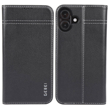 GEBEI Top-grain Horizontal Flip Leather Phone Case
