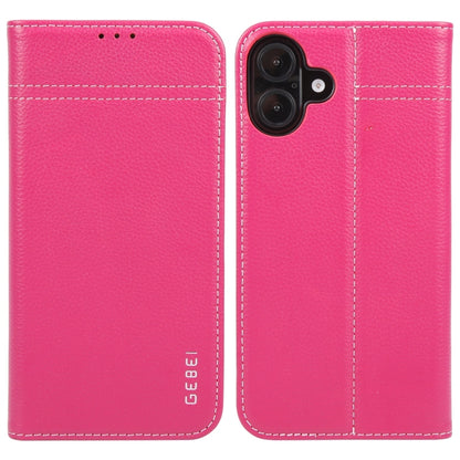 GEBEI Top-grain Horizontal Flip Leather Phone Case