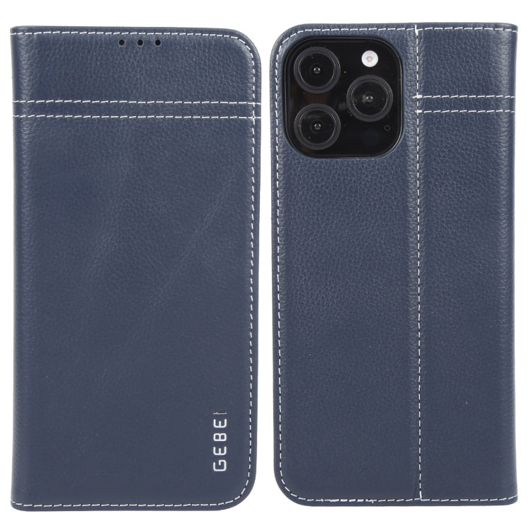 GEBEI Top-grain Horizontal Flip Leather Phone Case